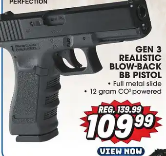 Big 5 Umarex Glock 17 Gen 3 Realistic Blow-Back BB Pistol offer