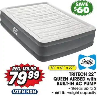 Big 5 Sealy 22 Tritech Airbed Queen with Built-in AC Pump offer