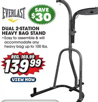 Big 5 Everlast Dual 2-Station Heavy Bag Stand offer