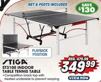 Big 5 Stiga ST3100 Indoor Table Tennis Table offer
