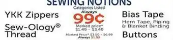 Hobby Lobby Sewing Notions offer