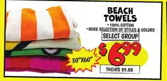 Ollie's BEACH TOWELS offer