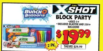 Ollie's XSHOT BLOCK PARTY offer