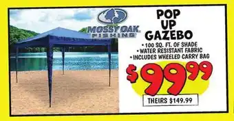 Ollie's MOSSY OAK POP UP GAZEBO offer