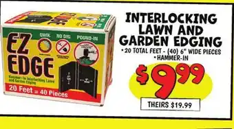 Ollie's INTERLOCKING LAWN AND GARDEN EDGING offer