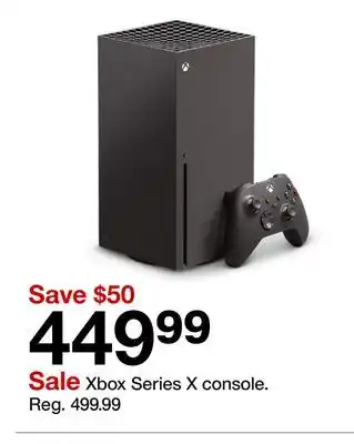 Target Xbox Series X console offer