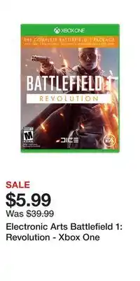 Game Stop Electronic Arts Battlefield 1: Revolution - Xbox One offer