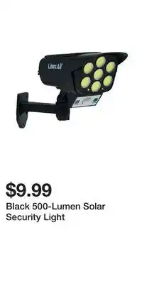 Big Lots Black 500-Lumen Solar Security Light offer