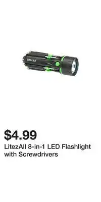 Big Lots LitezAll 8-in-1 LED Flashlight with Screwdrivers offer