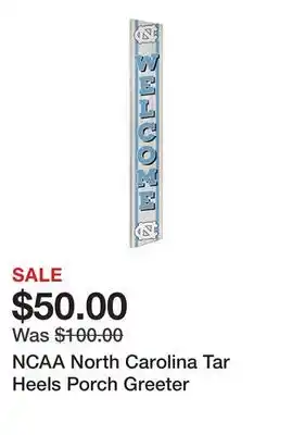 Belk NCAA North Carolina Tar Heels Porch Greeter offer