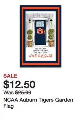 Belk NCAA Auburn Tigers Garden Flag offer
