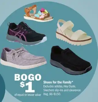 Meijer Shoes for the Family offer