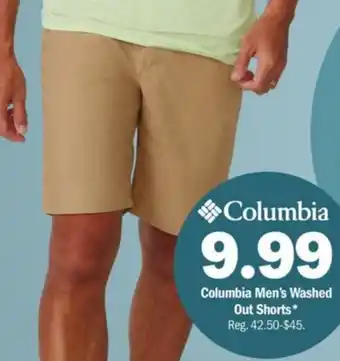 Meijer Columbia Men's Washed Out Shorts offer