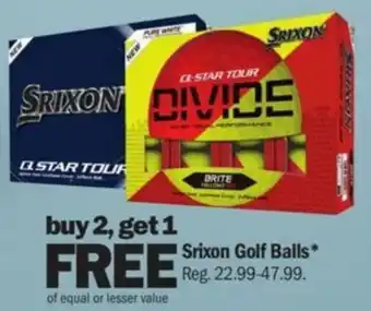 Meijer Srixon Golf Balls offer