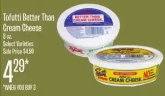 Jewel-Osco Tofutti Better Than Cream Cheese offer