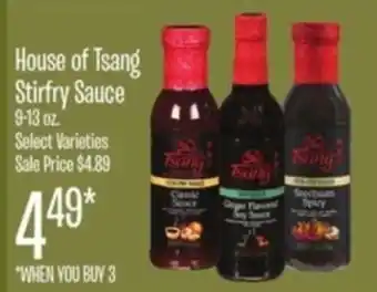 Jewel-Osco House of Tsang Stirfry Sauce offer
