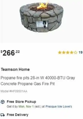 Lowe's Teamson Home offer