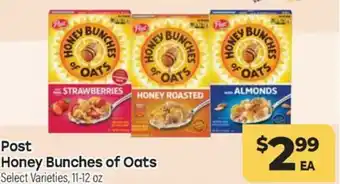 Tony's Finer Food Post Honey Bunches of Oats offer