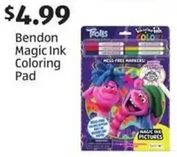 Aldi Bendon Magic Ink Coloring Pad offer