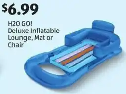Aldi H2O GO! Deluxe Inflatable Lounge, Mat or Chair offer