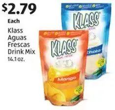 Aldi Klass Aguas Frescas Drink Mix offer