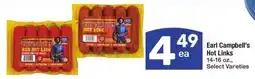 Albertsons Earl Campbell's Hot Links 14-16 oz., Select Varieties offer