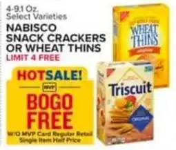 Food Lion NABISCO SNACK CRACKERS OR WHEAT THINS offer
