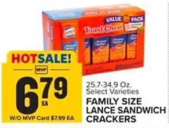 Food Lion FAMILY SIZE LANCE SANDWICH CRACKERS offer