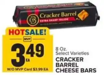 Food Lion CRACKER BARREL CHEESE BARS offer