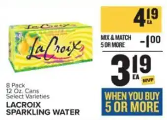 Food Lion LACROIX SPARKLING WATER offer