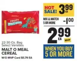Food Lion MALT O MEAL CEREAL offer
