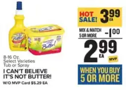 Food Lion I CAN'T BELIEVE IT'S NOT BUTTER! offer