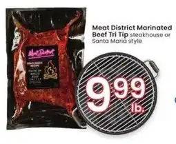 Albertsons Meat District Marinated Beef Tri Tip offer