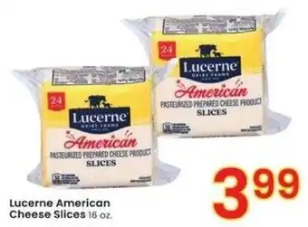 Albertsons Lucerne American Cheese Slices 16 oz. offer