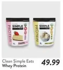 Fresh Thyme Clean Simple Eats Whey Protein offer