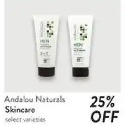 Fresh Thyme Andalou Naturals Skincare select varieties offer