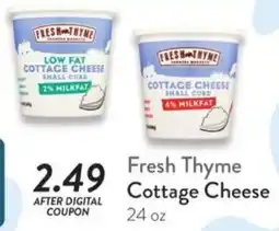 Fresh Thyme Fresh Thyme Cottage Cheese offer
