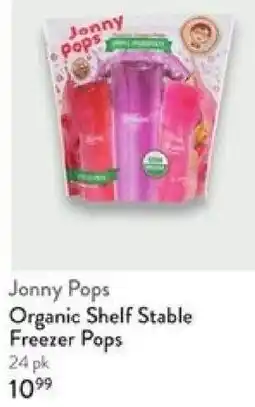 Fresh Thyme Jonny Pops Organic Shelf Stable Freezer Pops offer