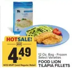 Food Lion FOOD LION TILAPIA FILLETS offer