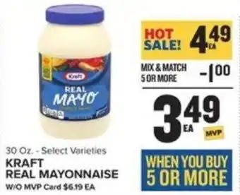 Food Lion KRAFT REAL MAYONNAISE offer