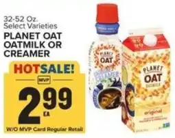 Food Lion PLANET OAT OATMILK OR CREAMER offer