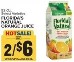 Food Lion FLORIDA'S NATURAL ORANGE JUICE offer