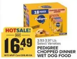 Food Lion PEDIGREE CHOPPED DINNER WET DOG FOOD offer