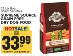 Food Lion SUPREME SOURCE GRAIN FREE DRY DOG FOOD offer
