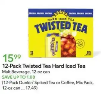 Publix 12-Pack Twisted Tea Hard Iced Tea offer