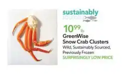 Publix GreenWise Snow Crab Clusters offer