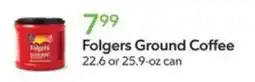 Publix Folgers Ground Coffee offer