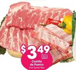 Arteagas Food Center Pork rib offer