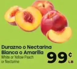 White or Yellow Peach or Nectarine
