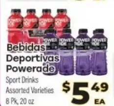 Supermercado El Rancho Sport Drinks Assorted 20 oz offer